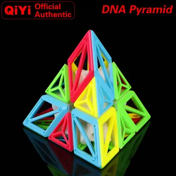 

QiYi DNA Pyramid 3x3x3 Magic Cube 3x3 NEO Speed Twisty Puzzle Brain Teaser Educational Toys For Children
