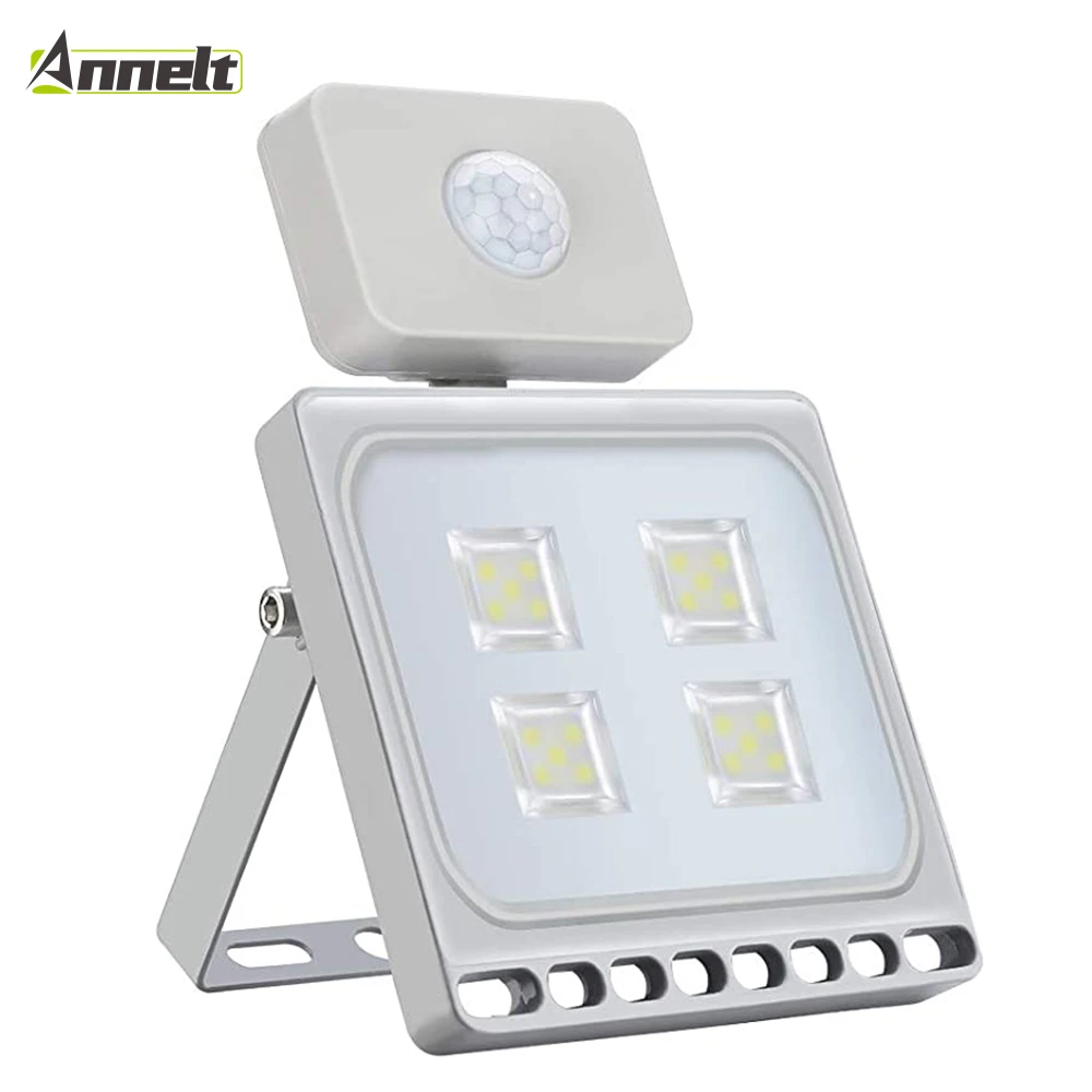 10W 20W LED Floodlight with Motion AC 220V Outdoor Security Light White LED Spotlight Detector Waterproof IP65 for Sport Field solar flood lights