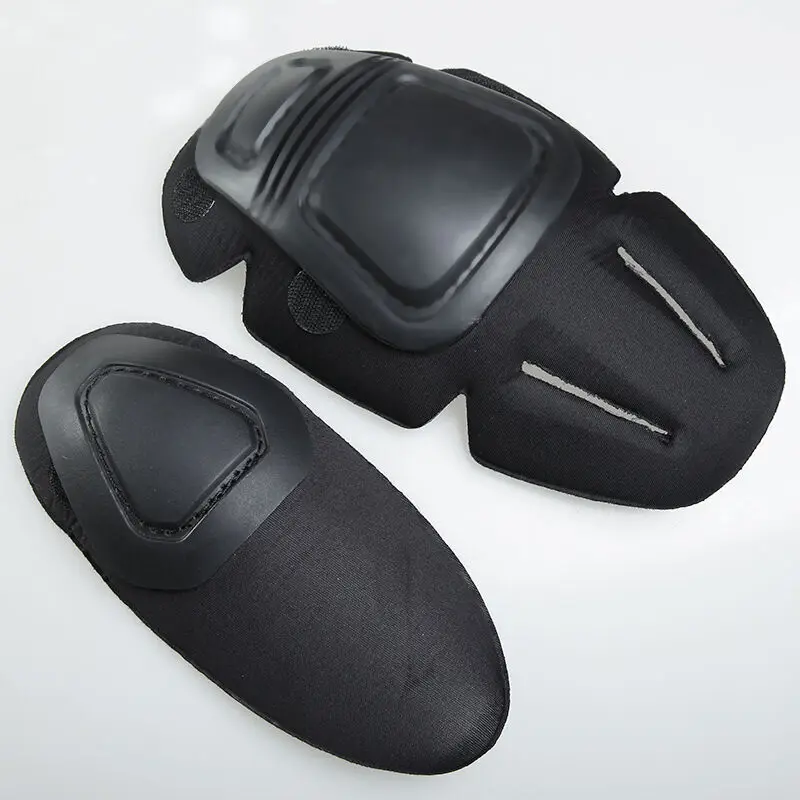 black pads PAVEHAWK, тактическая камуфляжная военная форма, костюм для мужчин, армейская одежда США, военная боевая рубашка, брюки-карго, кепка, наколенники - Цвет: black pads
