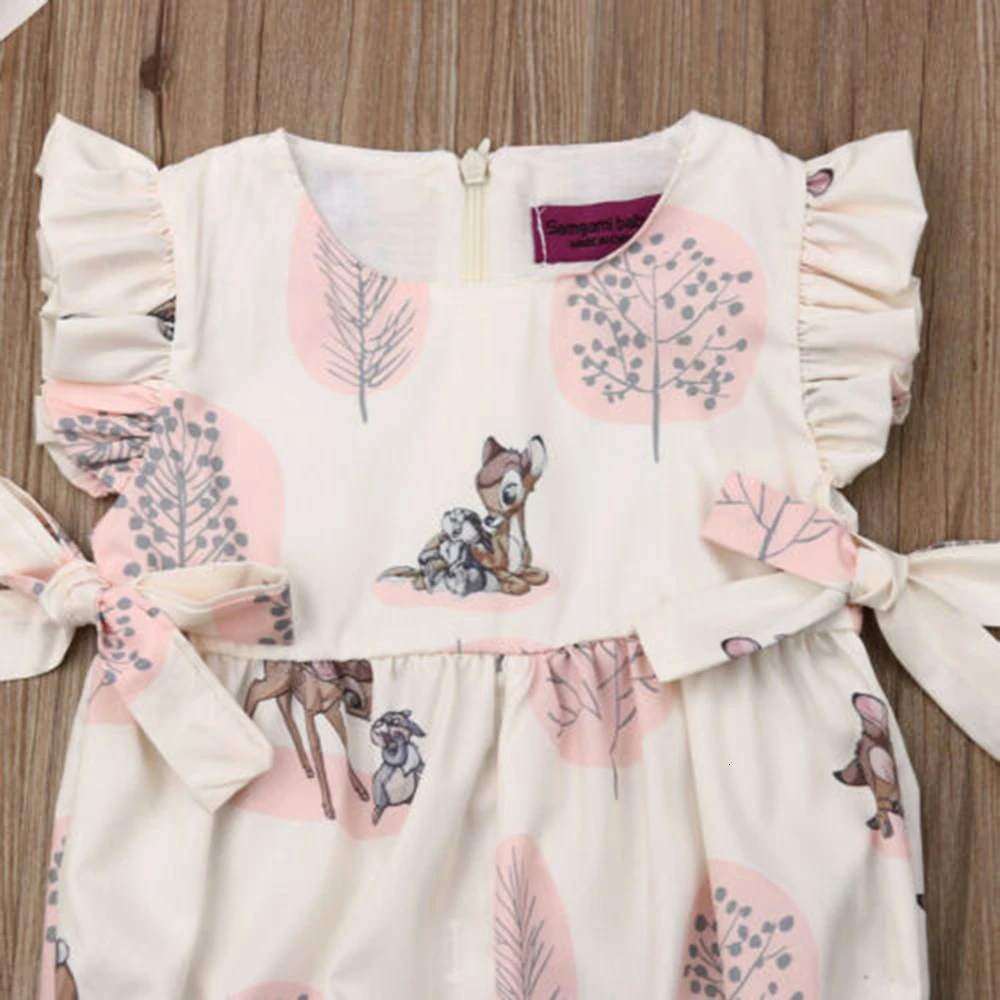 Детский Модный милый комбинезон с оленем для новорожденных и маленьких девочек; комбинезон; одежда; комбинезон; Спортивный костюм; пляжный костюм; одежда для детей 0-24 месяцев