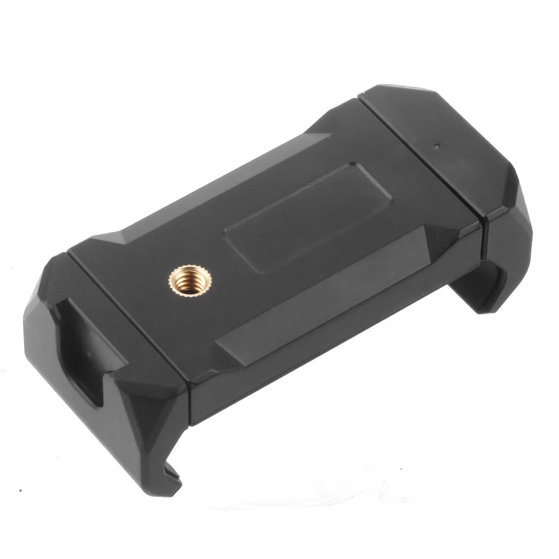 Dual 1/4 Screw Hole Tripod Mount Adapter Tablet Stand Plastic Phone Clip Bracket