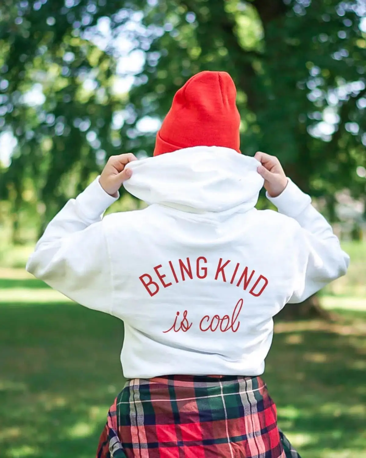 Being Kind Is Cool Hoodie Pullovers Jumper unisex 100 cotton Women