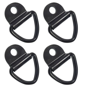 

4pcs D Shape Lashing Triangle Hook Securing Forged Rustproof Load Stainless Steel Kayak Car Tool Truck Trailer Rings Tie Down