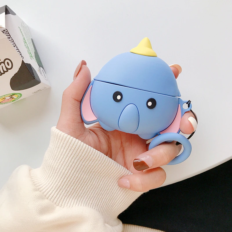 Популярный милый мультяшный беспроводной чехол для наушников для AirPods 1 2 pro, силиконовый чехол для зарядки наушников, защитный чехол для AirPods