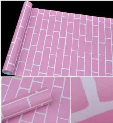 brick pattern waterproof self-adhesive wallpaper self-adhesive wallpaper  imitation brick stickers 3 meter  long color 06
