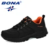 BONA 2022 New Designers Popular Hiking Shoes Man Nubuck Leather Mesh Outdoor Men Sneakers Climbing Shoes Men Sport Shoes Trendy ► Photo 3/6