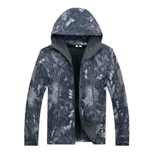 Мужская Военная тактическая куртка водонепроницаемая камуфляжная армейская охотничья флисовая куртка с капюшоном камуфляжная зимняя одежда охотничья одежда