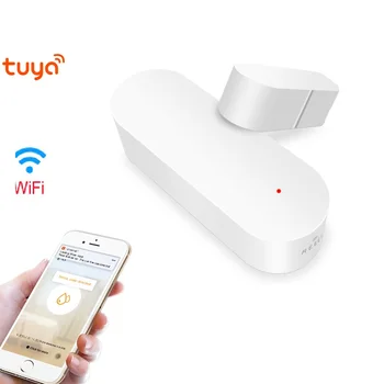 

WIFI Door/Window Detector tuya App Notification Alerts Battery Operated Home Security Sensor support alexa google home