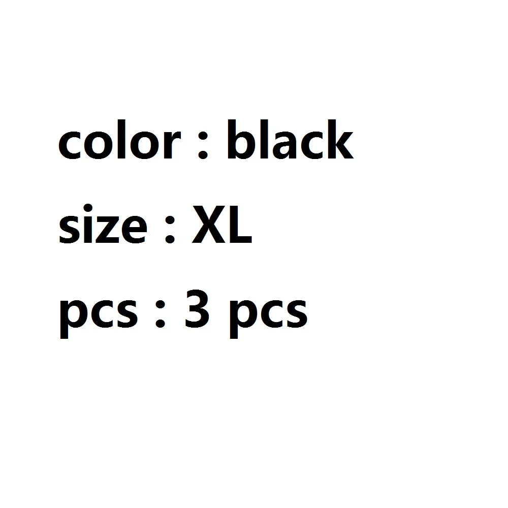 black XL 3pc Женский период девушки женское нижнее белье короткие трусики для VIP лак для ногтей - Цвет: black XL 3pc