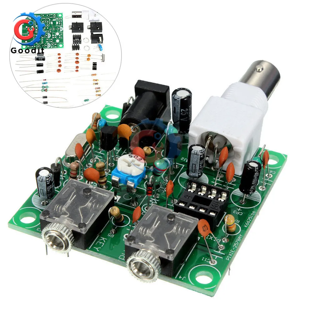 DIY Kit RADIO 40M CW Shortwave Transmitter QRP Pixie Kit Receiver 7.023