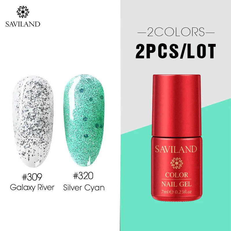 SAVILAND Hybird UV Цветной Гель-лак для ногтей 2 шт полуперманентный праймер верхнее Базовое покрытие Гель-лак 126 цветов маникюрные инструменты для ногтей - Цвет: ZHG1648