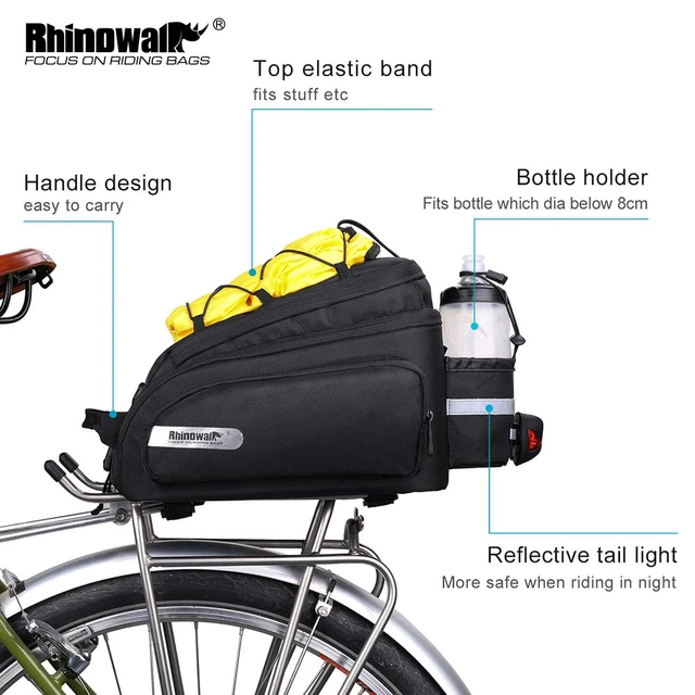 Bicycle Bag Waterproof Rhinowalk  Panniers Bicycle Waterproof - 3 1 Bike  Bags Rear - Aliexpress