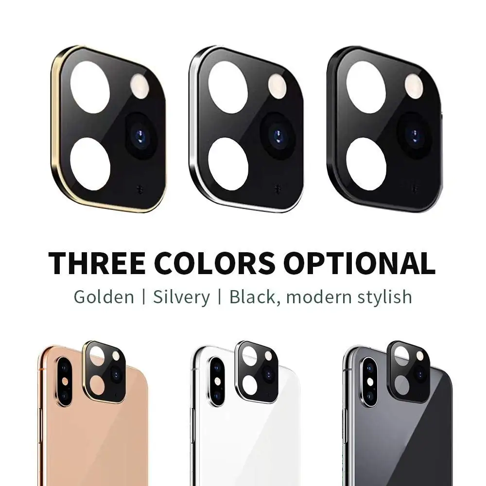 Задняя камера защита объектива для iPhone 11 Pro камера поддельные модифицированные линзы протектор для iPhone X XS MAX поддельные камеры стикер модуль