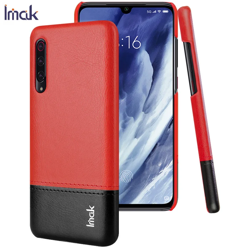 Blackish Red IMAK кожаная обувь в сдержанном стиле на заднюю панель для Xiaomi mi 9 Pro Чехол mi 9 Pro 5G чехол для Xiaomi mi 9 Pro 5G телефон кожного покрова mi 9Pro Fundas - Цвет: Blackish Red