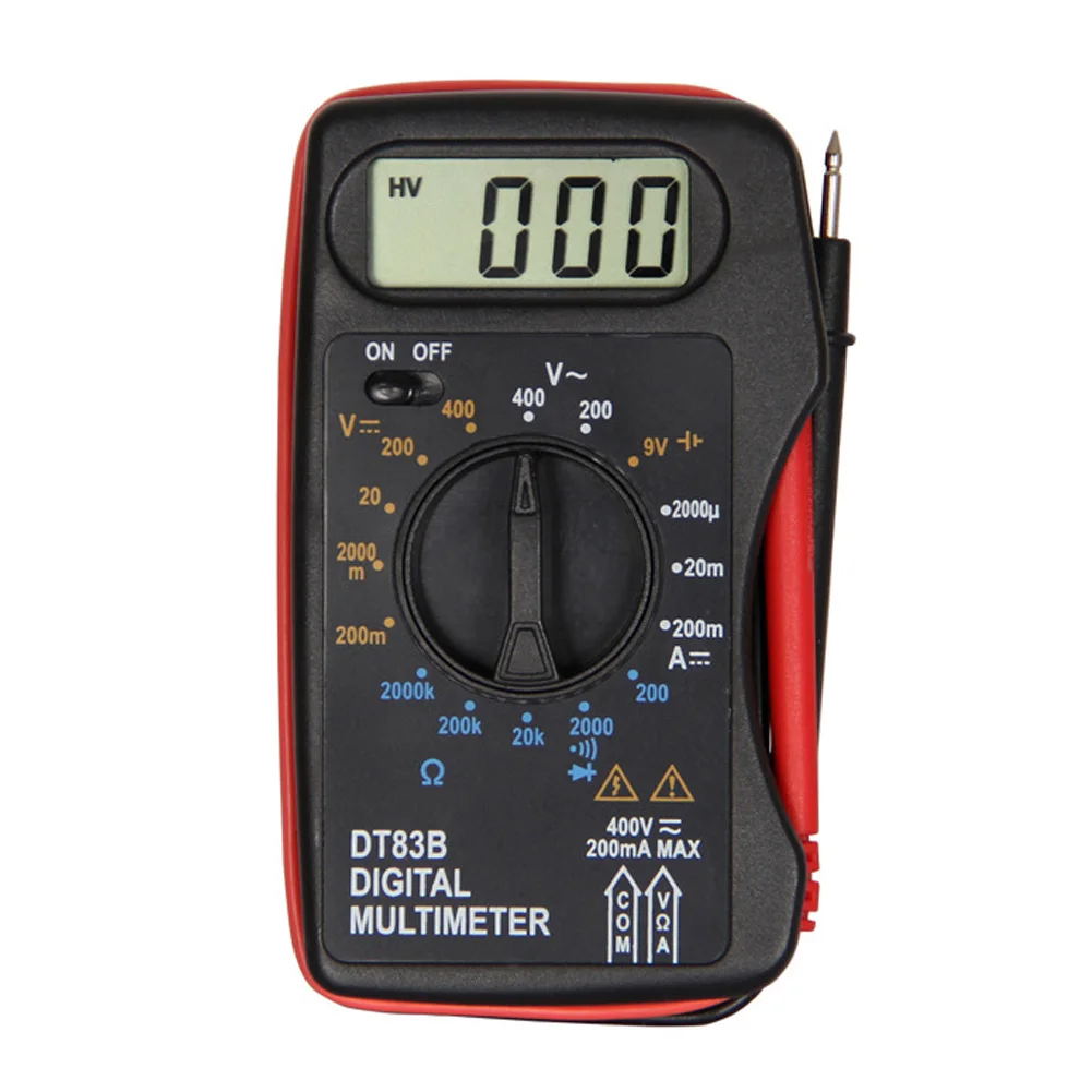 

/DC Voltage Pocket Tester Mini Current Ohmmeter Prtical Digital Portable Handheld Ultra-thin LCD Display Multimeter