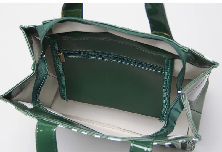 Лондонский стиль, ПВХ, многоразовая сумка для покупок, женская сумка, Экологичная, маленькая, фирменная, сумка для покупок, водонепроницаемая, сумка на плечо