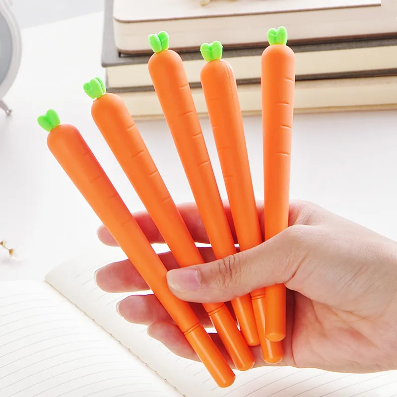 1 шт/ 0,7 мм милые каваи красные Морковные шариковые ручки Шариковая ручка для офиса школы канцелярские принадлежности