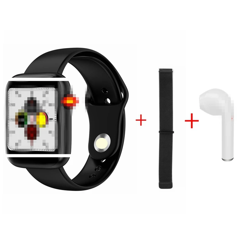 IWO 13 Bluetooth Смарт часы W75 для Xiaomi Iphone PK IWO серии Smartwatch крови кислорода ЭКГ кровяное давление пульсометр - Цвет: black-1