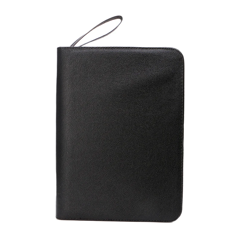 

Black Large PU Faux Leather Fountain 48 Pens Pencil Case Storage Zip Bag Holder LX9A