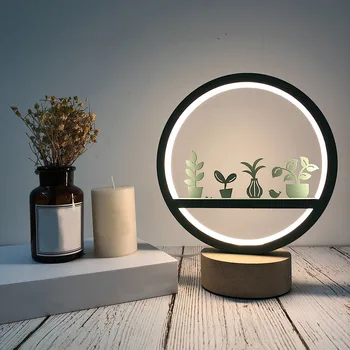 

Creative Craft Decoration Wooden Lamp Led Light Night Light Table Lamp светильник настольный Usb LED Book Light Led Usb для книг