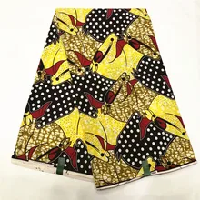 Высокое качество хлопчатобумажная африканская ткань для праздничного платья ткани Анкары последние tissu воск Африканский Африканский Воск принты ткань