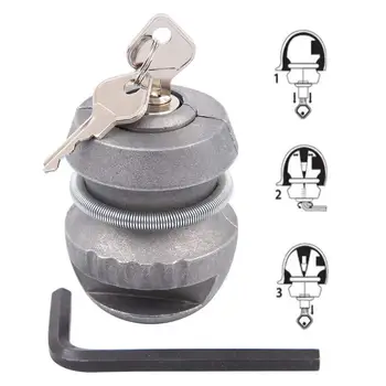 

1 Trailer Zinc Alloy Hook Lock Ball Coupling Anti-Theft Device Trailer Accessories Caravan Lock Bolt 65x50x50mm