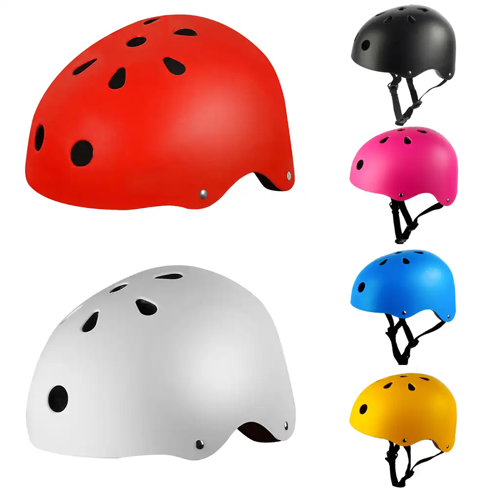 Bicycle Cycle Bike Scooter BMX Skateboard Skate Stunt Bomber Black Helmet US New