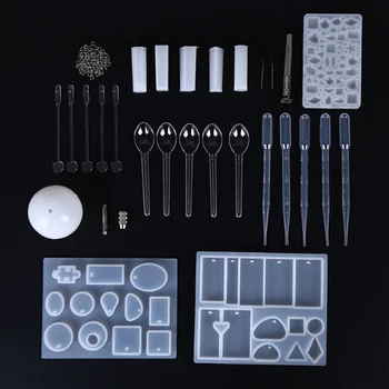

Jewelry Crystal Epoxy Accessories Mould DIY Hand Suit Handcuffs Drill Horn Claw Dropper Stir Bar