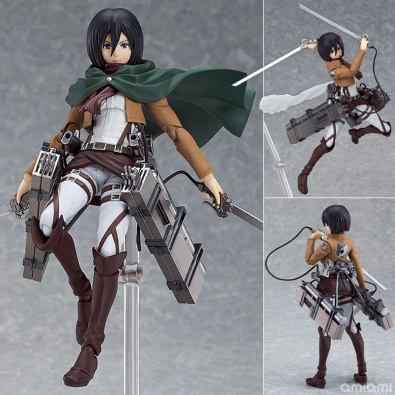 15CM Anime Attack on Titan Action Figures Ackerman Levi Rivaille Figma 203 207 213 Dolls PVC Figure Collective Toy | Игрушки и хобби
