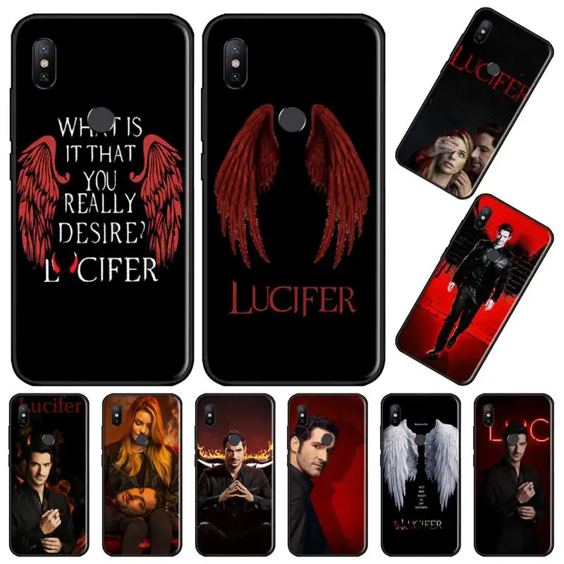 

American TV Degenerate angel Lucifer Phone Case For Xiaomi Redmi 4x 5 plus 6A 7 7A 8 mi8 8lite 9 note 4 5 7 8 pro