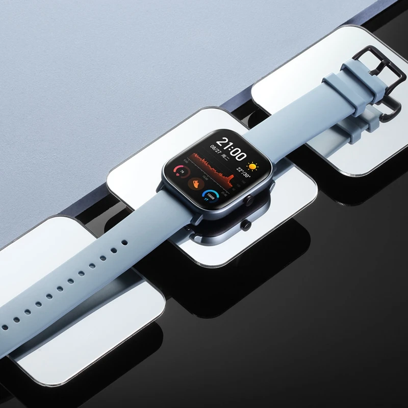Предпродажа Amazfit GTS Глобальная версия Умные часы SmartWatch GPS Бег Спорт ЧСС 5ATM