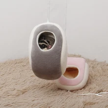 Теплый хлопок компьютерная мышь Форма маленькое животное сахар планер подвесная клетка хомяк кровать клетка мини Домашние животные домик Ежик гнездо игрушка