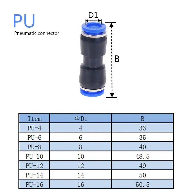 sourcing map 5 pcs 10mm à 8mm Recherche rapide air en forme mixte T pneumatique raccords enfichables