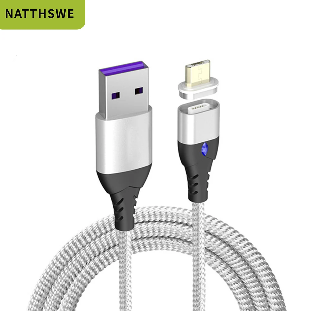 NATTHSWE Магнитный кабель Micro usb type C для быстрой зарядки Micro usb type-C Магнитный зарядный провод usb c для iphone 11 X Xr usb кабель