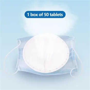 

New 50PCS Disposable Mask Pad Air Mask Fiters Anti Haze and Dustproof PM2.5 Masks Protective Breathable Replaceable Filte Valve