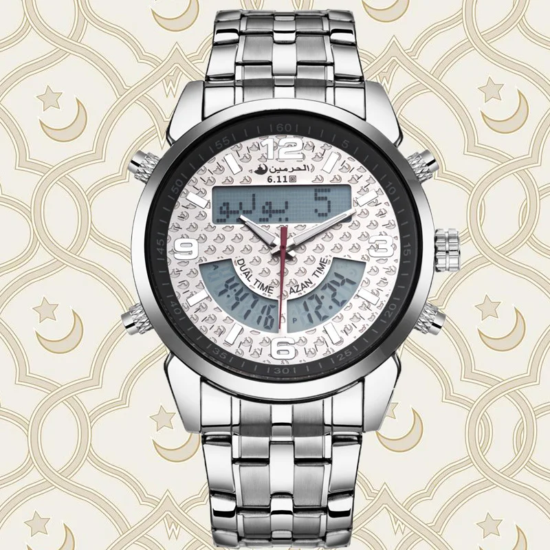 

6.11 Arabia Watch Arabian Watch Worship Watch Multi-functional Steel Watch Strap Watch