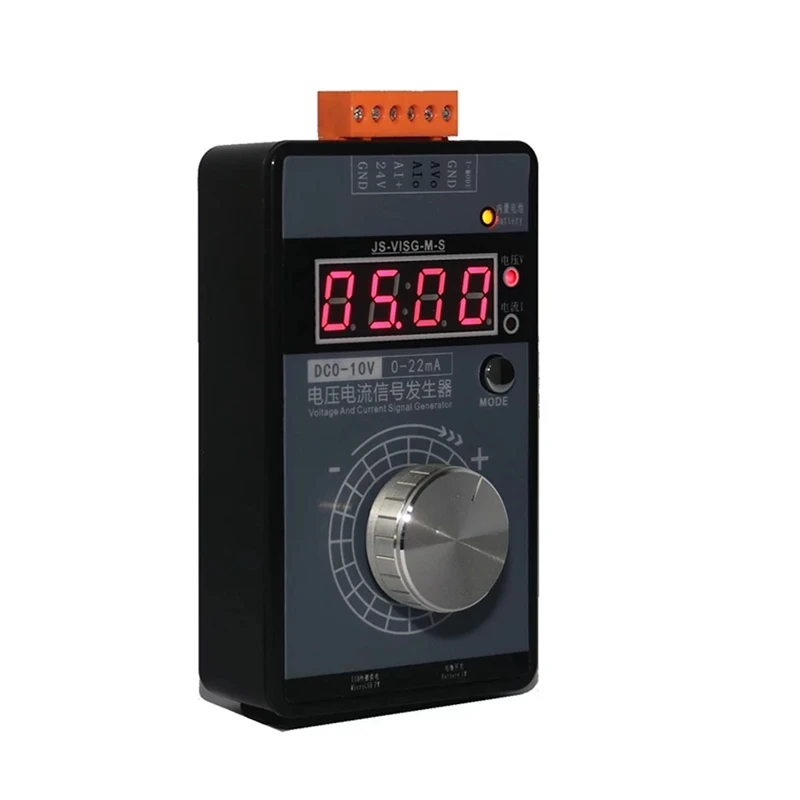 

Portable High Accuracy 0-5V 0-10V 4-20MA Signal Generator Pocket Adjustable Voltage Current Simulator Calibrator