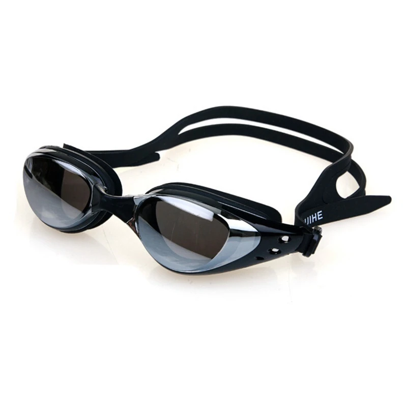 Black myopia 500 Новые профессиональные силиконовые плавательные очки для близорукости, противотуманные УФ очки для плавания с ушной затычкой для мужчин и женщин, диоптрийные спортивные очки - Цвет: Black myopia 500