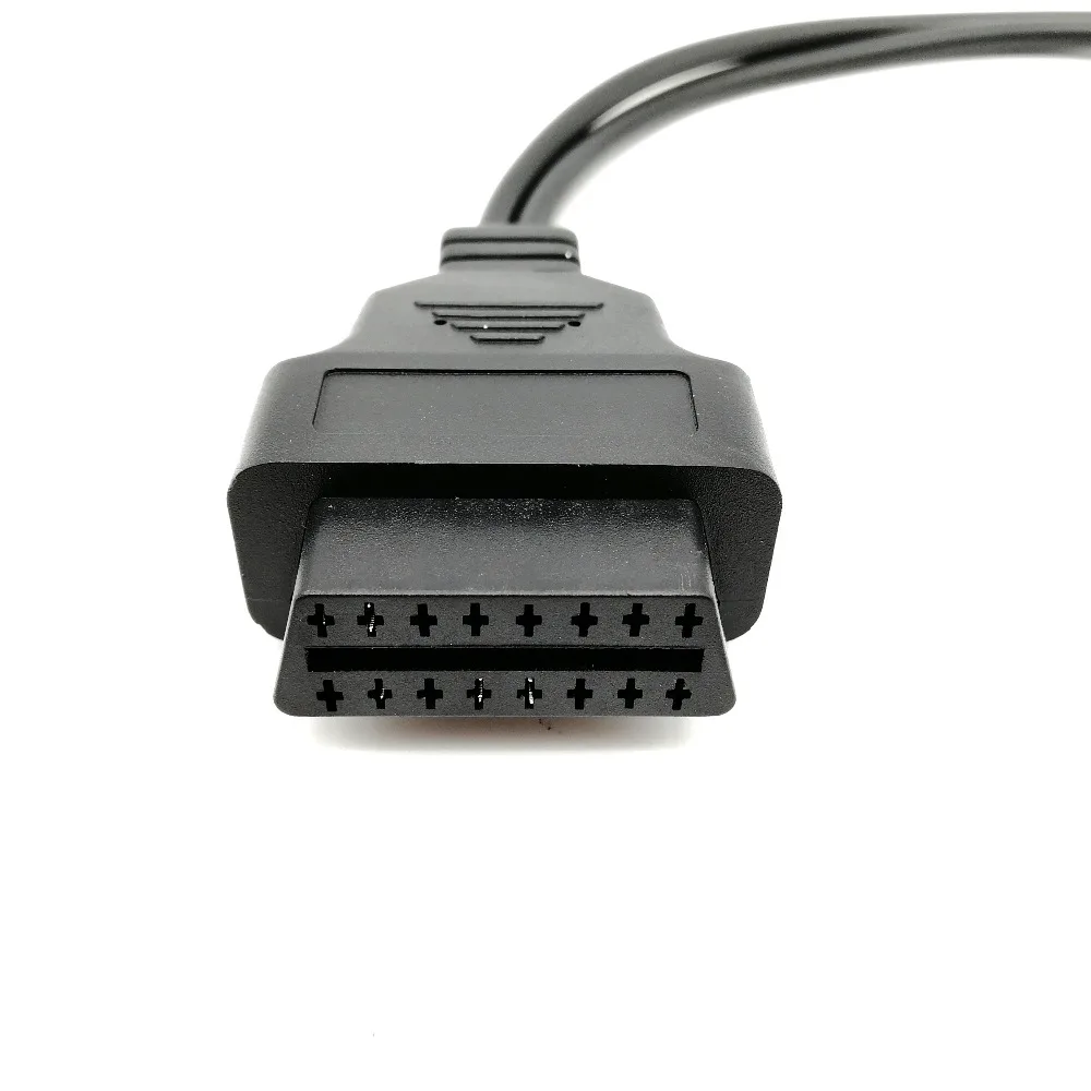 Диагностический кабель OBD 2+ 2 Pin к 16Pin OBD 2 гнездовой разъем порта адаптера 2pin OBD2 кабель инструмент для Audi автомобиля