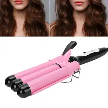 

Professional Hair Curling Iron 3 Barrel 28mm Electric Hair Waver Curling Iron Hair Styling Tool 110 to 240V
