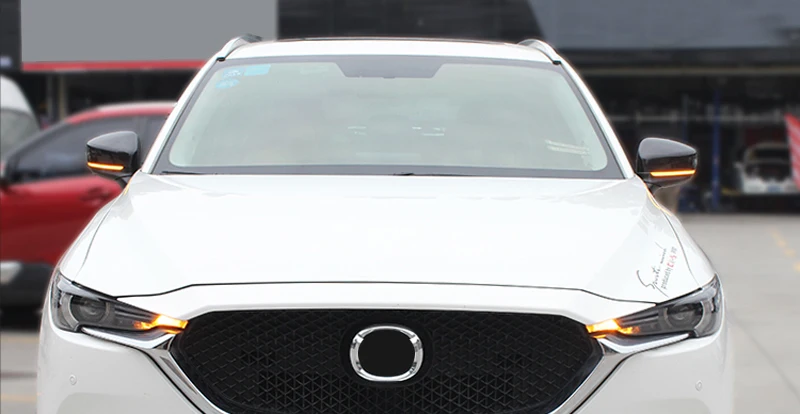 Для Mazda CX-5, CX-8, CX-9 динамический сигнал поворота светодиодный боковые зеркала заднего вида Индикатор для зеркала мигалка дополнительный свет