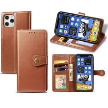 Leather Flip Case For iPhone 12 Mini 11 Pro X XS MAX XR 7 8 6 6S Plus SE 2020 Flip Wallet Case Luxury Leather Cover