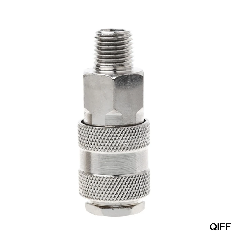 

Drop Ship&Wholesale 1 Pc Euro Air Line Hose Connector Fitting Female Quick Release 1/4 Inch BSP Male July 29