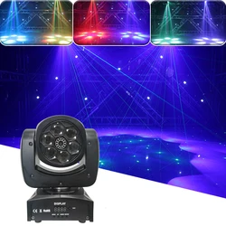 Projecteur Laser à tête mobile DMX, lumière stroboscopique pour scène Disco lavage stroboscopique LED fête de danse Bar mariage Club 