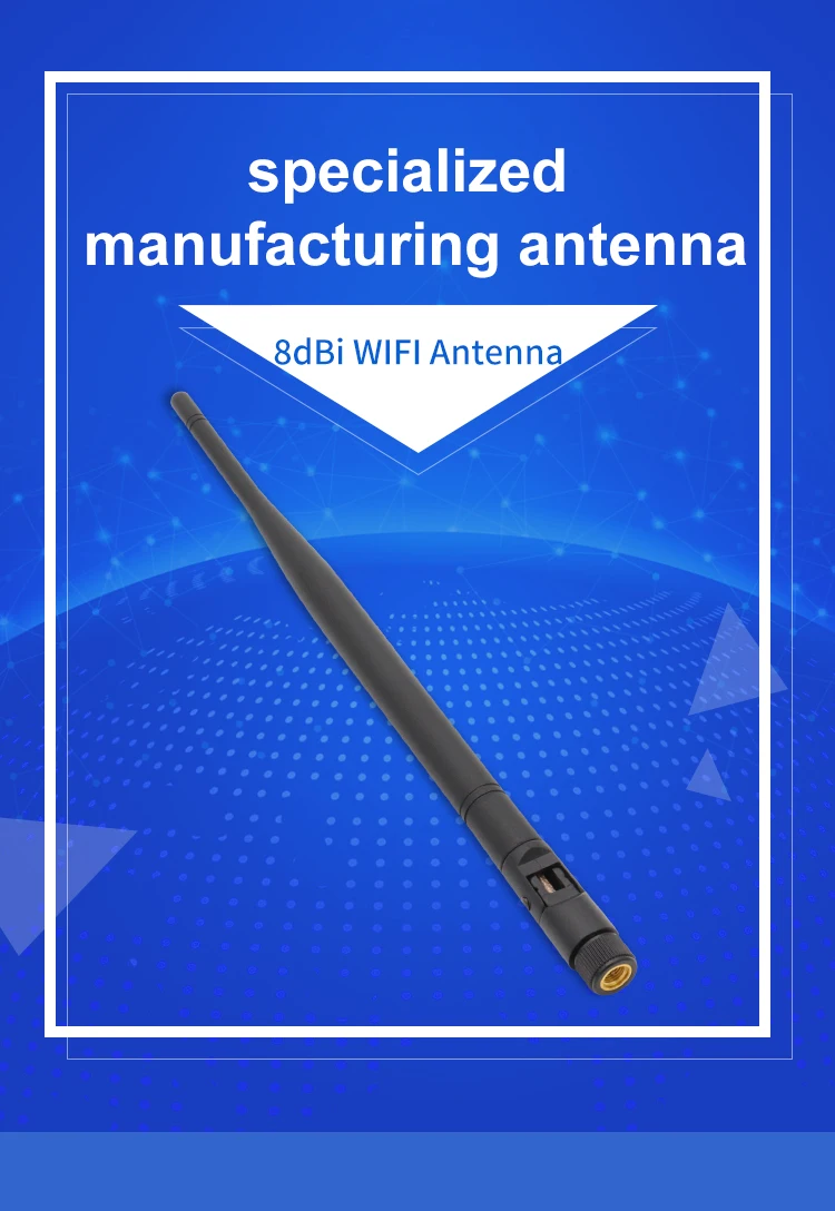 8dBi 2,4G 4G wifi антенны позолоченный SMA разъем 5,8G 5G антенна для связи