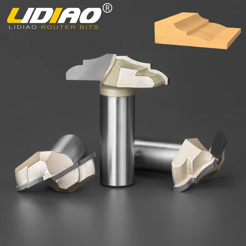 LIDIAO 1 шт. 1/2 ''ЧПУ Концевая фреза для дерева специальная форма Ogee Биты