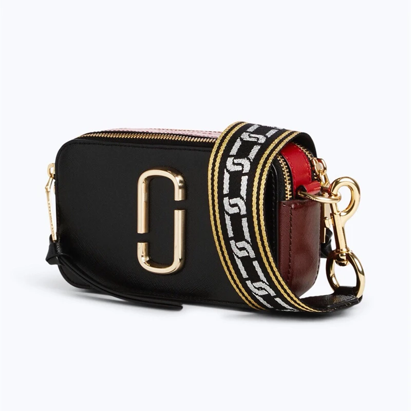 

SNAPSHOT camera Ladies Sequin Square bag wallet Leather Women's Designer Luxury Handbag Black Shoulder Messenger bag