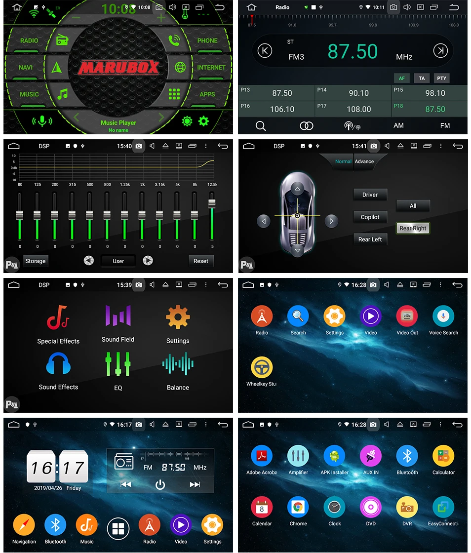 Marubox KD9208 DSP, 64 ГБ головное устройство для Subaru XV, автомобильный мультимедийный плеер, Android 9,0, " ips экран