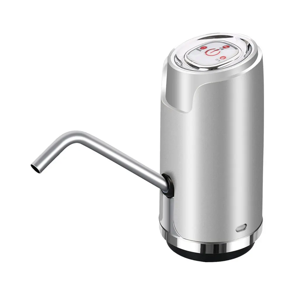 Автоматический водяной насос, Электрический диспенсер для воды, автоматический насос для бутылки питьевой воды, умный беспроводной насос с usb зарядкой, распродажа - Цвет: Silver