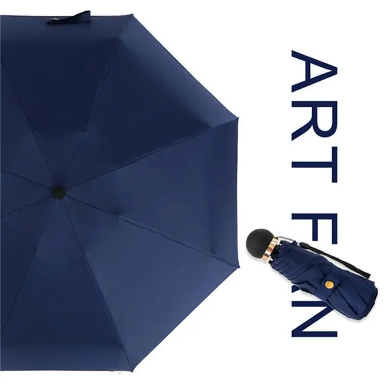 navy blue Карманные зонтики для девочек, складной зонтик для женщин, брендовый Зонтик для путешествий, защита от ультрафиолета, ветрозащитный дождевой цветок, женский зонт от солнца - Цвет: navy blue
